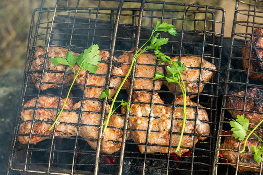 clean porcelain coated grill grates