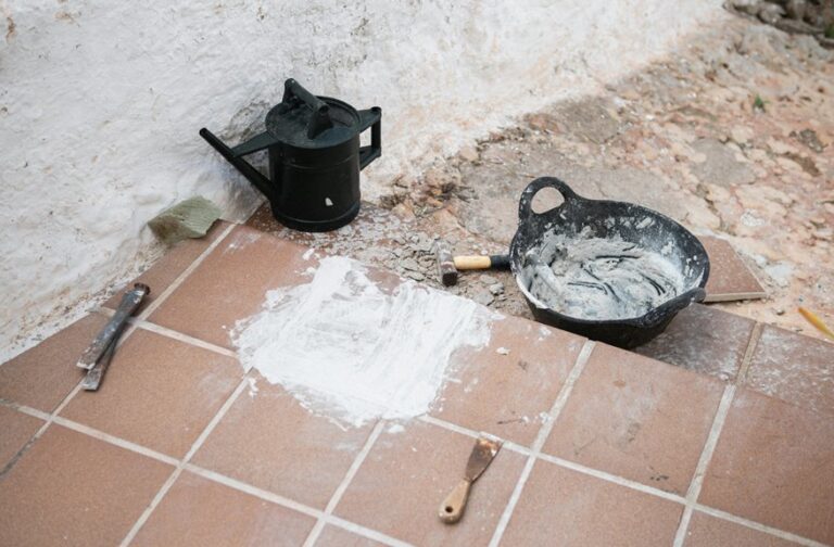 removing mortar from tile
